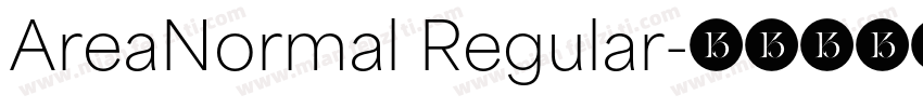 AreaNormal Regular字体转换
